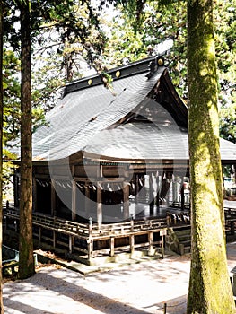 On the grounds of Suwa Taisha Kamisha Honmiya, one of the four shrines in Suwa photo