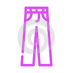chino pants clothes color icon vector illustration