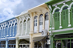 Sino-Portuguese style buildings in Phuket Town