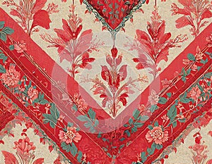 Chinoiserie Blanket Wallpaper Pattern