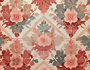 Chinoiserie Blanket Wallpaper Pattern