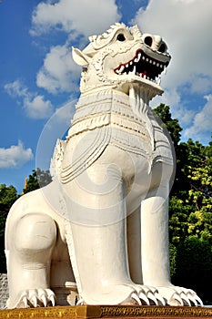 Chinthe at the foot of Mandalay Hill, Mandalay