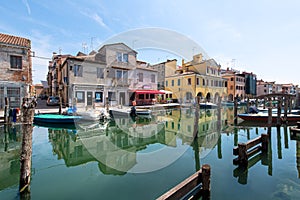 Chioggia Canal near Venice in Italy