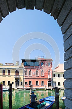 Chioggia glimpse from the arcades