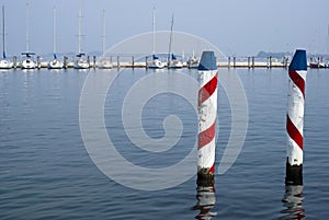 Chioggia harbour. Entrance to the Venetian Lagoon