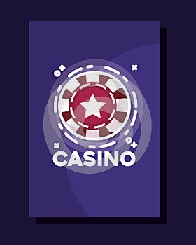 Chip bets frame gamble casino