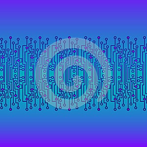 Chip blue patern texture microsheme