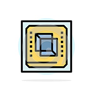 Chip, Computer, Cpu, Hardware, Processor Abstract Circle Background Flat color Icon