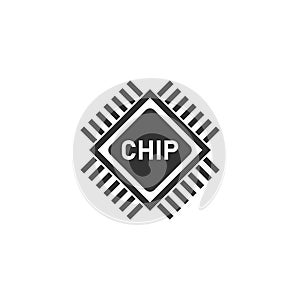 Chip icon flat