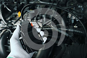 Chip tuning box for car engine