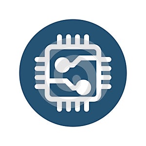 Chip Vector icon which can easily modify or edit