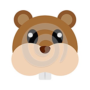 Chipmunk head cartoon