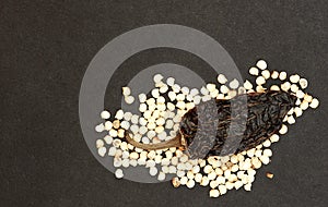 Chipotle Chilli And Seeds, Black Background