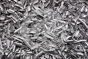 Chipped metal shavings