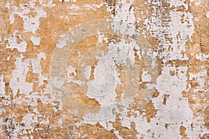 Chipped paint on old wall background