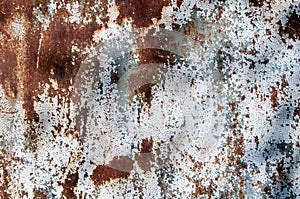 Chipped paint rusty textured metal