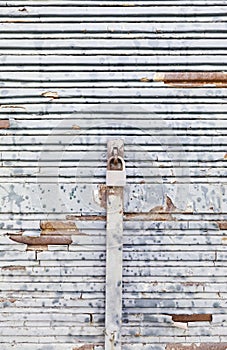 Chipped and rusty metal wall photo
