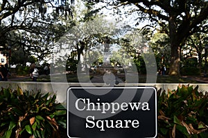 Chippewa Square in Savannah, Georgia