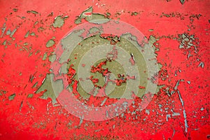 Chipping paint on steel