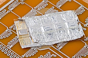 Chips in the antistatic packaging