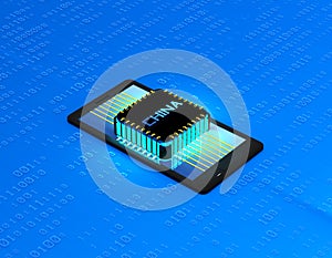 Chips developed in China, electronic technology and data transmission links, smart phone applications