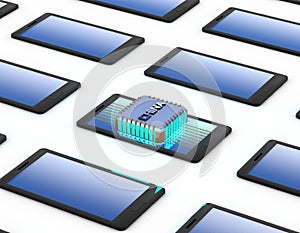 Chips developed in China, electronic technology and data transmission links, smart phone applications