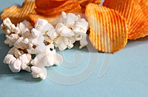 Chips and popcorn