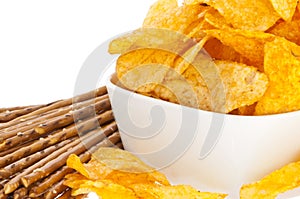 Chips and Saltsticks (with clipping path)