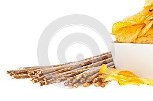 Chips and Saltsticks (with clipping path)