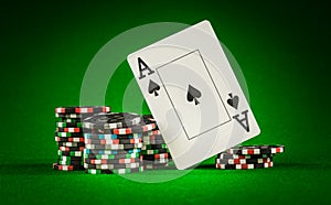Chips and two aces