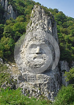 Chipul regelui Decebal ORSOVA Romania