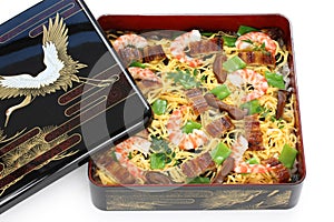 Chirashi sushi , japanese food