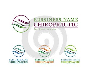 Chiropractic logo design on white