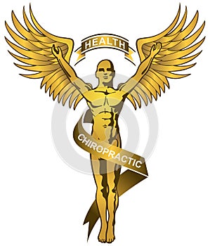 Chiropractic Logo - Gold