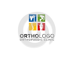 Chiropractic and orthopedic clinic logo