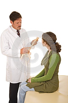 Chiropractor and Patient Isolated