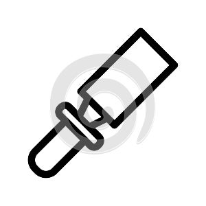chisel tool vector line icon