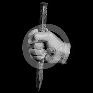 Chisel - tools in a man`s hand