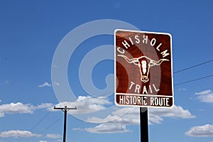 Chisholm Trail sign