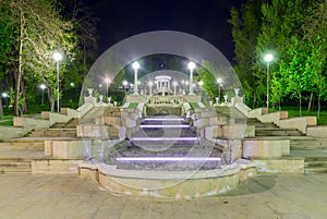 Chisinau, Moldova - View of the Scara Cascadelor landmark in Valea Morilor Park one of the most popular parks in Chisinau, photo