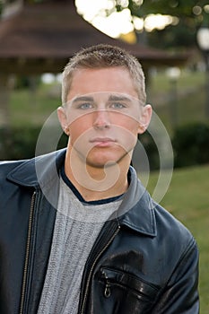 Chisled And Angular Faced Young Man