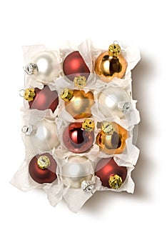 Chistmas balls in box