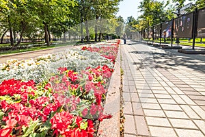 Chistoprudny Boulevard. Beautiful places fascinate tourists.City the Moscow