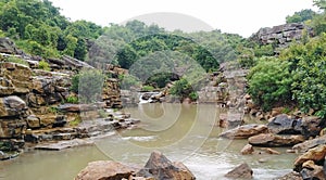 Chitradhara waterfall of Bastar district in Chattisgarh, India.