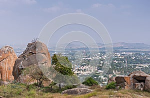 East view from Sampige Siddeshwara Temple, Fort of Chitradurga, Karnataka, India