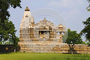 CHITRAGUPTA TEMPLE, Facade - South View, Western Group, Khajuraho, Madhya Pradesh, UNESCO World Heritage Site