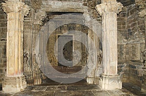 CHITRAGUPTA TEMPLE, Sanctum - Sun God on Chariot, Western Group, Khajuraho, Madhya Pradesh, UNESCO World Heritage Site