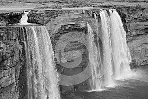 Chitrakoot waterfall of chhattisgarh bastar district chhattisgarh tourism black and white
