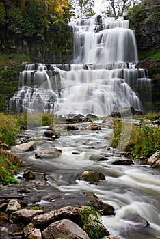 Chittenango Falls - Long Exposure of Waterfall - Chittenango Falls State Park - New York