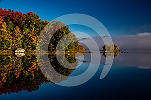 Chittenden Lake Island - Green Mountains - Autumn - Vermont